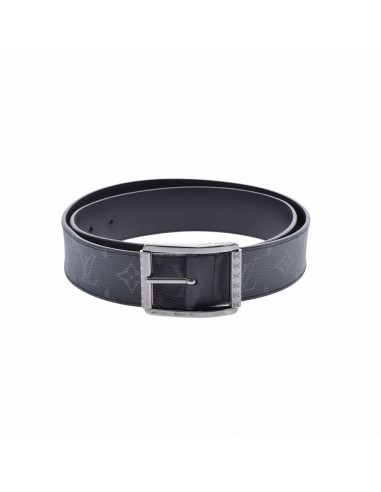 LOUIS VUITTON Louis Vuitton Eclipse Saint Tulle Reverso Size 100 Black / Gray M9004V Mens Leather Belt Jusqu'à 80% De Réduction