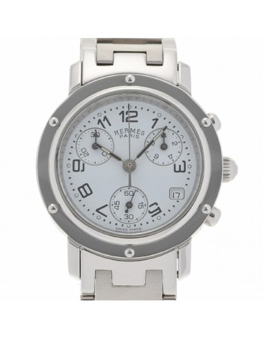 HERMES Hermes Clipper Chrono CL1.310 Boys SS Watch Quartz White Dial acheter en ligne